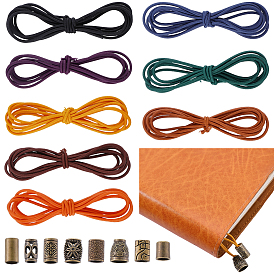 8шт. нейлоновых эластичных лент и 8шт. комплектов наконечников для шнуров для блокнотов