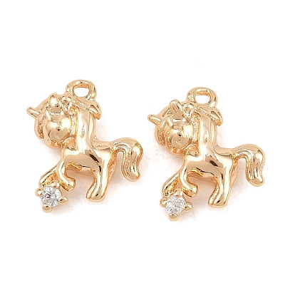 Латунные микро проложить кубического циркония подвески, прелести единорога