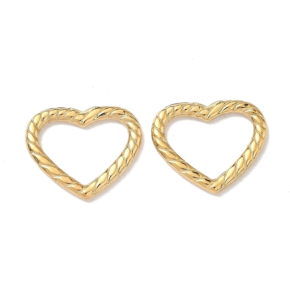 304 нержавеющей стали связывающий кольца, Twisted Heart, ионное покрытие (ip)