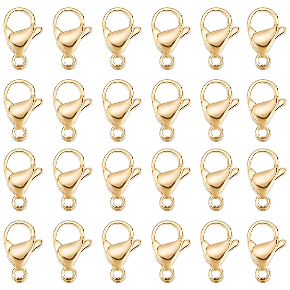 100шт 304 застежки-карабины из нержавеющей стали, застежки на спусковой крючок