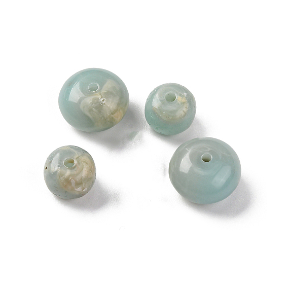 Акриловые бусины, имитация бусины шоушан, плоско-круглые