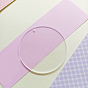 Прозрачные акриловые диски большие подвески, акриловые заготовки, плоско-круглые