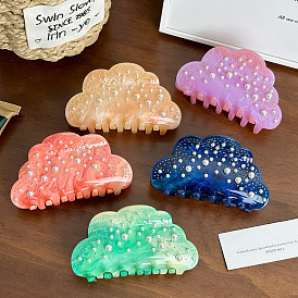 Cloud Cellulose Acetate Claw Hair Clips, Hair Accessories for Women & Girls