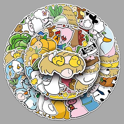 Животные наклейки из пвх, водонепроницаемый самоклеящийся, для чемодана, скейтборде, холодильник, шлем, оболочка мобильного телефона