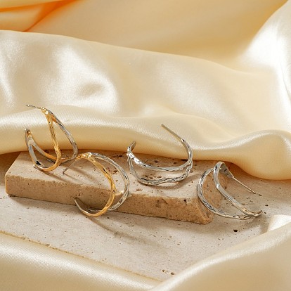 Элегантные латунные серьги-гвоздики в европейском и американском стиле в стиле ретро с полыми каплями