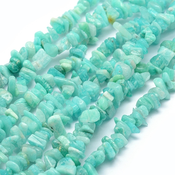 Natural Amazonite Beads Strands, Chip