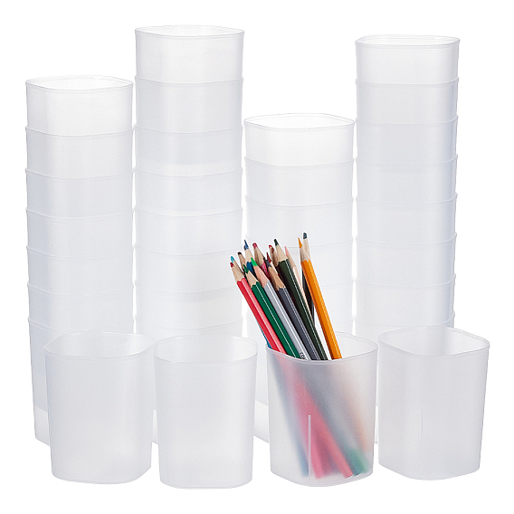 Plastic Pen Holder, Rectangle