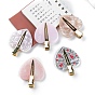 Valentine's Day Heart Acrylic Alligator Hair Clips, with Metal Clips, for Women Girls