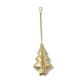 Christmas Tree Loose Tea Infuser, with Chain & Hook, 304 Stainless Steel Mesh Tea Ball Strainer