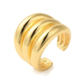 Brass Open Cuff Rings, Wide Band Rinds for Women, Winding