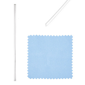 10см тонкая серебряная полукруглая металлическая проволока, с замшевой тканью из поликарбоната квадратной серебряной полировальной салфеткой, для колец, браслетов, изготовления ювелирных изделий