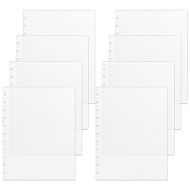 8шт. полипропиленовые разделительные листы для блокнотов, разделитель для папки, прямоугольные