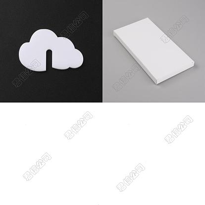 50pcs breloques en verre à vin en acrylique, marqueur de gobelet, nuage