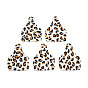 Eco-Friendly Cowhide Leather Pendants, Bottle with Leopard Print Pattern