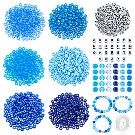 1480шт. 7 виды пластиковых и акриловых бусин, матовые, разнообразные, 1 свернуть прочную эластичную эластичную нить