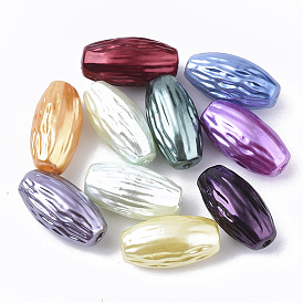Perles de nacre en plastique ABS, riz avec rides
