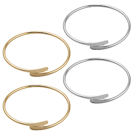 4шт. 2 цветные браслеты из сплава для женщин