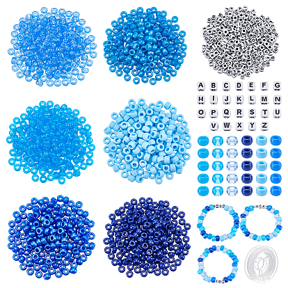 1480шт. 7 виды пластиковых и акриловых бусин, матовые, разнообразные, 1 свернуть прочную эластичную эластичную нить