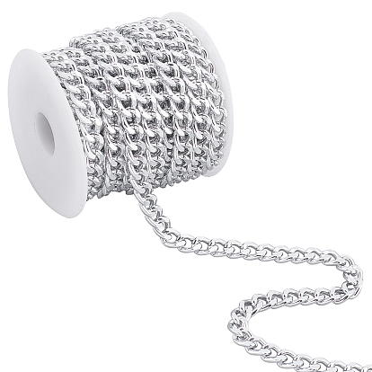 5m Aluminum Curb Chains, Unwelded, with Spool