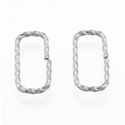 304 Stainless Steel Linking Ring, Quick Link Connectors, Twisted Rectangle