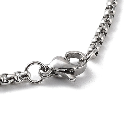 304 Stainless Steel Enamel Pendant Necklace, The Devil Tarot