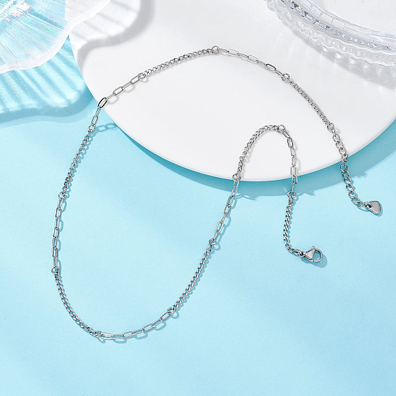 304 ожерелья из витой цепи из нержавеющей стали для женщин и мужчин, не тускнеет