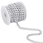 5m Aluminum Curb Chains, Unwelded, with Spool