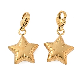 Звезда 304 подвески из нержавеющей стали украшения, с карабин-лобстерами 