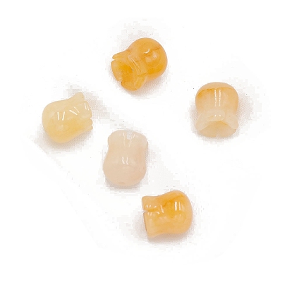 Natural Topaz Jade Beads, Undyed, Lily of the Valley