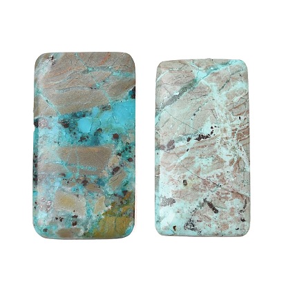Cabochons crisocola naturales, espalda plana
