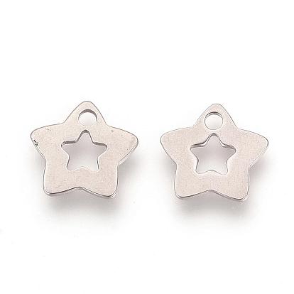 201 Stainless Steel Pendants, Star