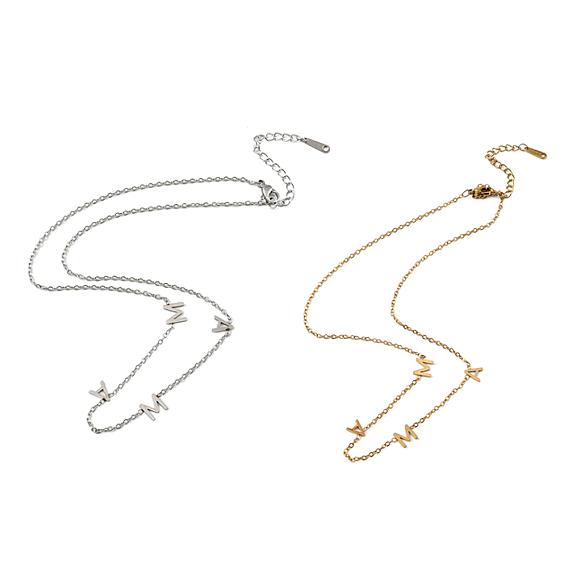 День матери 304 Кулоны-подвески из нержавеющей стали с надписью «Мама» для женщин