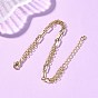 Латунные цепочки-ролики и цепочки-скрепки для женщин, кольцо и овальные