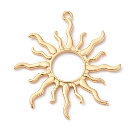 Латунные большие кулоны, без кадмия, без никеля и без свинца, солнечный луч