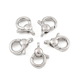 SHEGRACE Brass Lobster Claw Clasps, Cadmium Free & Nickel Free & Lead Free, Long-Lasting Plated