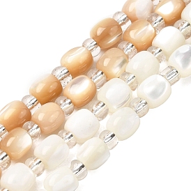 Натуральная оболочка из трохидных оболочек, с бисером, баррель