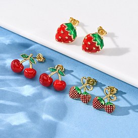 Серьги-гвоздики из латуни, без кадмия и без свинца, стойки покрытие, долговечный, золотые