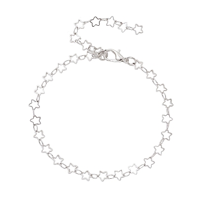 Латунные браслеты-цепочки со звездами