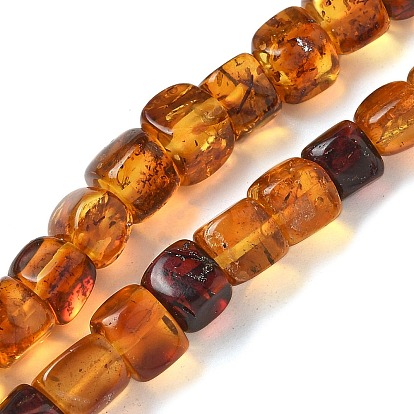 Янтарные шарики нити, кубические