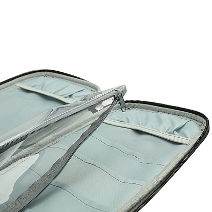 Вязаная сумка-оксфорд с узором «лист/без узора» на молнии, сумка для крючков и спиц, прямоугольные