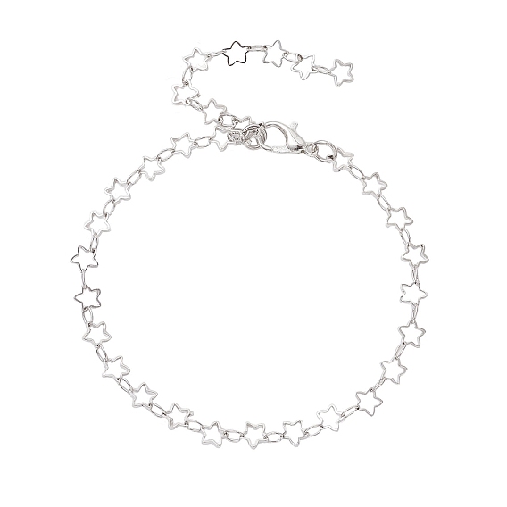 Латунные браслеты-цепочки со звездами