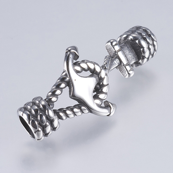 304 соединители анкерные из нержавеющей стали, для изготовления кожаных браслетов