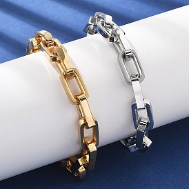 304 браслеты-цепочки из нержавеющей стали для женщин и мужчин, ионное покрытие (ip)