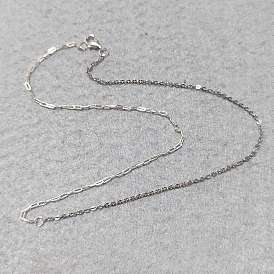 925 Sterling Silver Paperclip Chains & Cable Chains Necklaces