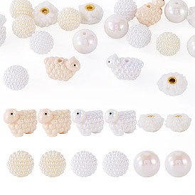 Наборы бисера своими руками, в том числе 8шт акриловые бусины, 8пластиковые бусины шт., 4шт. шерпа европейские бусины, разнообразные