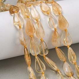 Нагретые нити из натуральных цитриновых бусин, квартира слеза