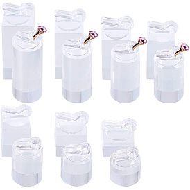 Акриловые одиночные комплекты стойки дисплея ювелирных изделий, держатель витрины кольца