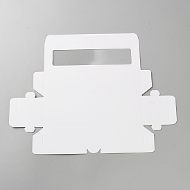 Бумажная коробка с ПВХ-держателем для кейк-попсов, упаковочный ящик для торта с прозрачным окном, прямоугольные