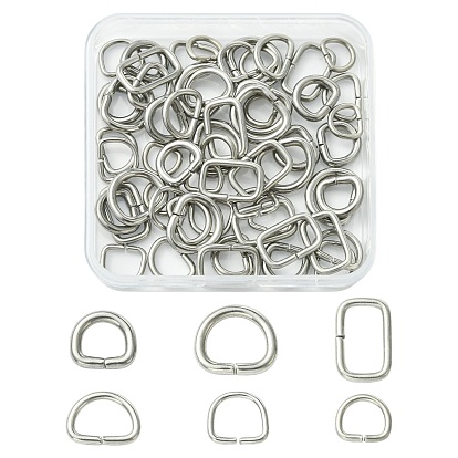 60 шт. 6 варианты исполнения 304 кольца из нержавеющей стали, для лямки, обвязочные мешки, аксессуары для одежды