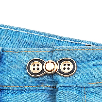 Alloy Enamel Jean Buttons Pins, Waist Tightener, Closure Sewing Fasteners for Garment Accessories, Cat/Rabbit/Button